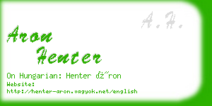 aron henter business card